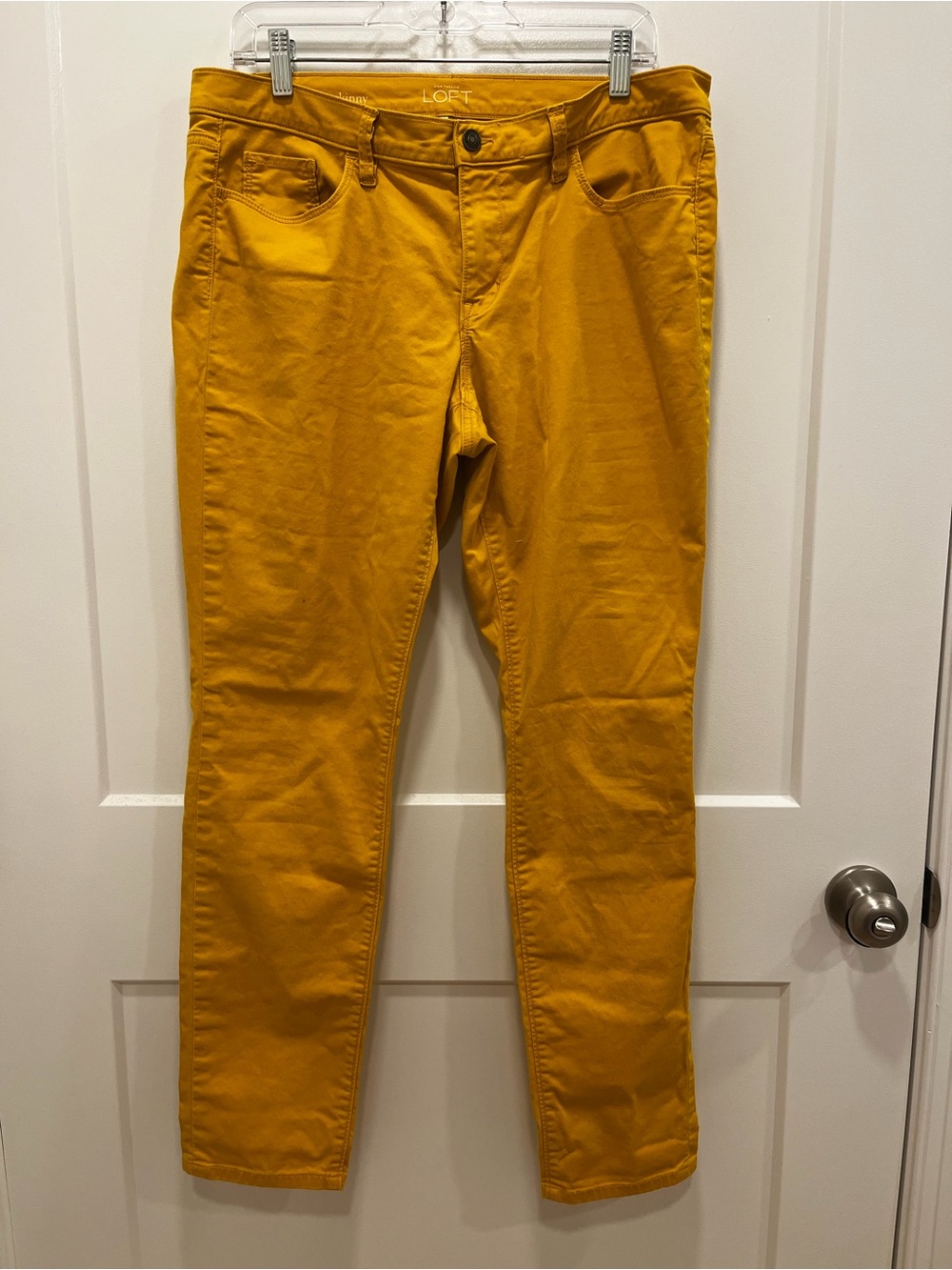 LOFT Men's Mustard Yellow Modern Skinny Pants Size 12